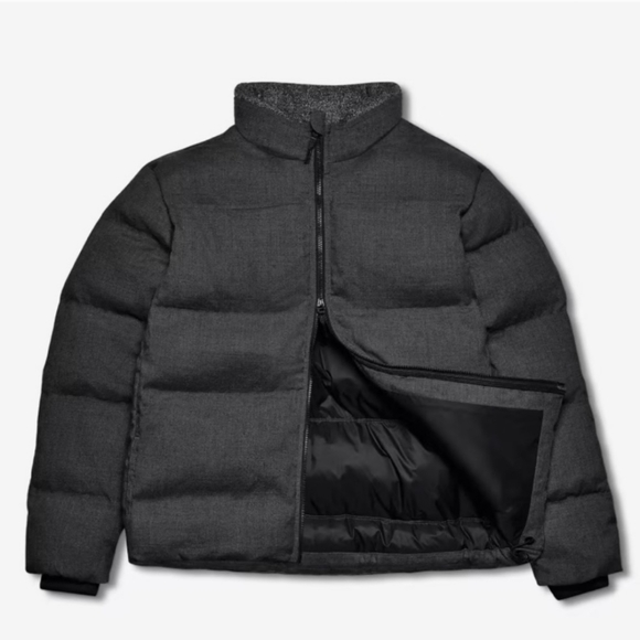 Allbirds Trino Puffer Jacket Charcoal Grey NWT L - Picture 3 of 8